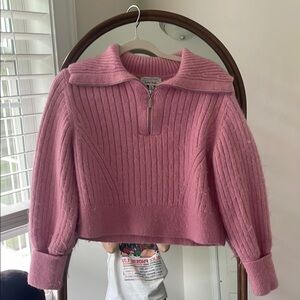 & Other Stories Pink Cowl Neck Sweater